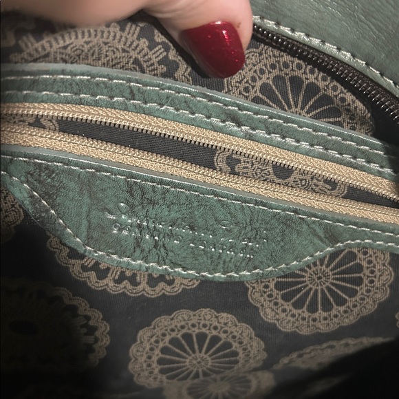 Large American West Navajo Soul genuine, leather, Zip Top Tote purse & wallet - Picture 2 of 15